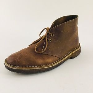Mens Clarks Distressed Brown Chukka Boot 8